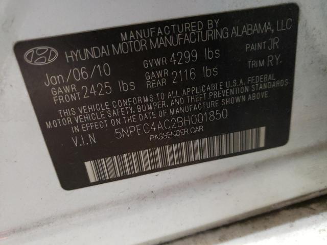 Photo 12 VIN: 5NPEC4AC2BH001850 - HYUNDAI SONATA SE 