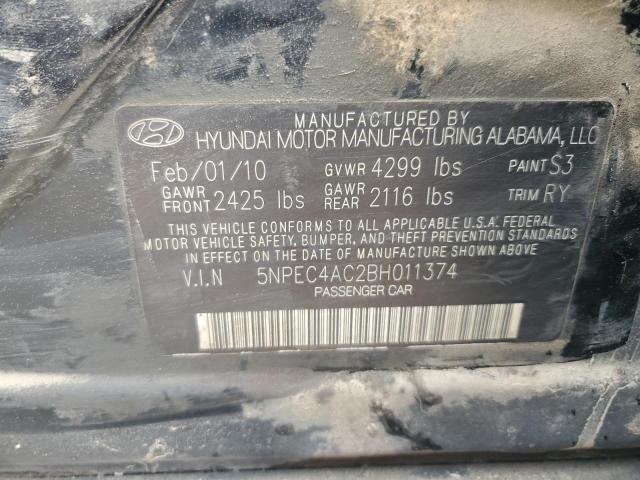 Photo 11 VIN: 5NPEC4AC2BH011374 - HYUNDAI SONATA 