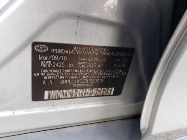 Photo 11 VIN: 5NPEC4AC2BH030619 - HYUNDAI SONATA SE 