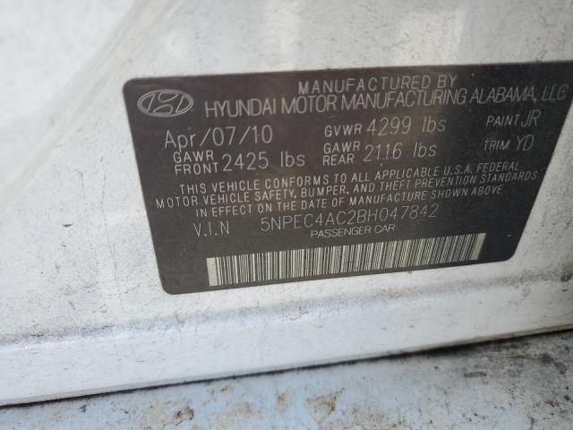 Photo 11 VIN: 5NPEC4AC2BH047842 - HYUNDAI SONATA SE 