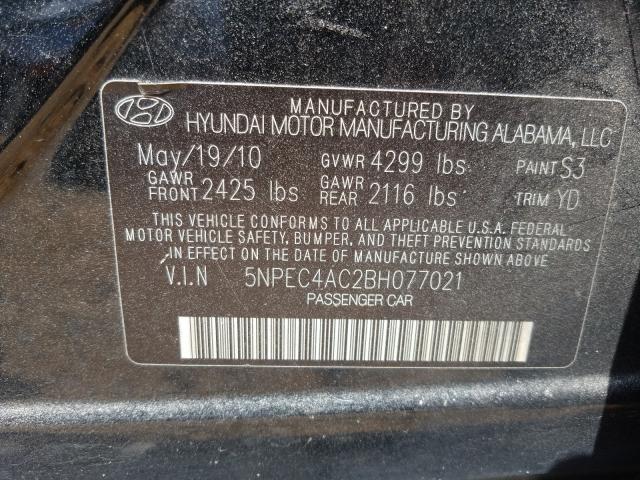 Photo 9 VIN: 5NPEC4AC2BH077021 - HYUNDAI SONATA SE 