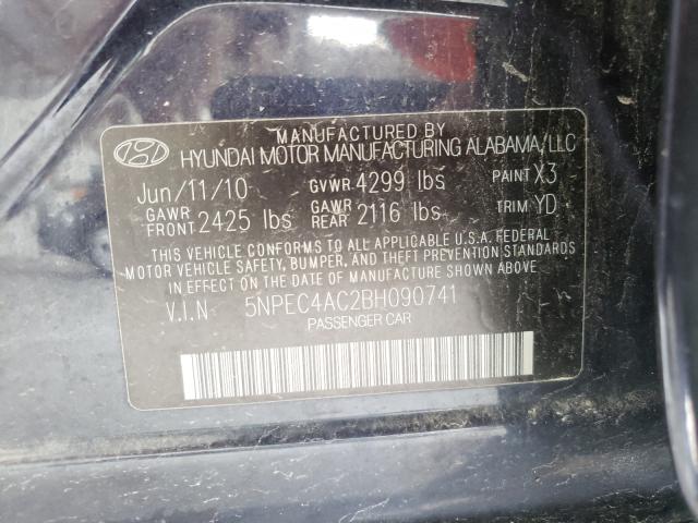 Photo 9 VIN: 5NPEC4AC2BH090741 - HYUNDAI SONATA SE 