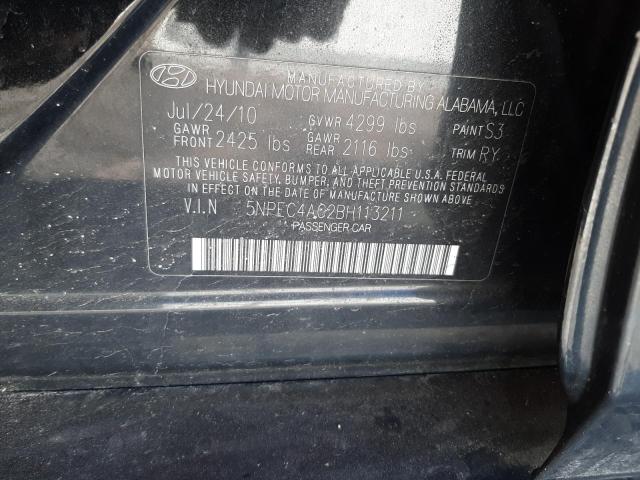 Photo 9 VIN: 5NPEC4AC2BH113211 - HYUNDAI SONATA SE 