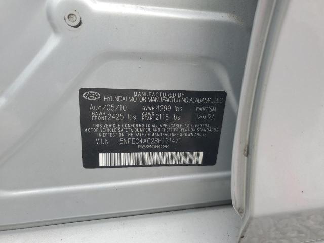 Photo 11 VIN: 5NPEC4AC2BH121471 - HYUNDAI SONATA SE 