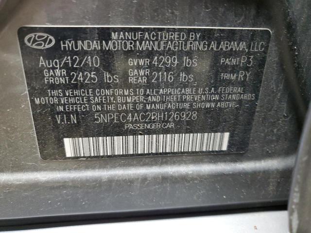 Photo 11 VIN: 5NPEC4AC2BH126928 - HYUNDAI SONATA SE 