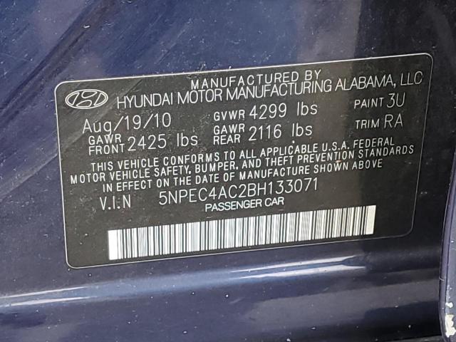 Photo 11 VIN: 5NPEC4AC2BH133071 - HYUNDAI SONATA 