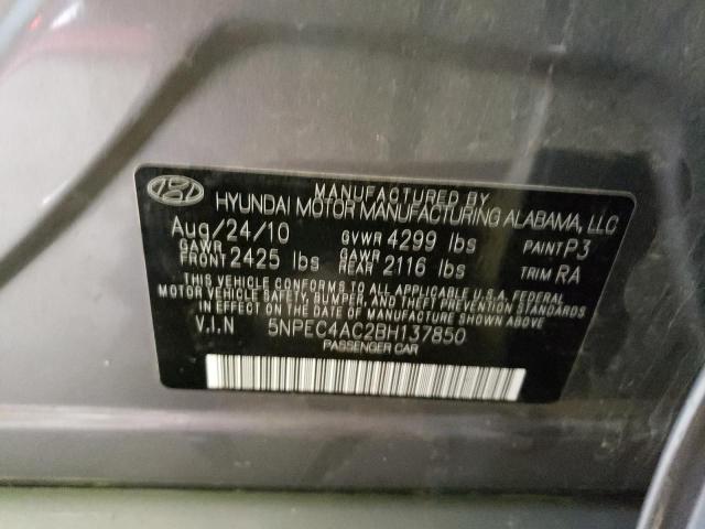 Photo 11 VIN: 5NPEC4AC2BH137850 - HYUNDAI SONATA SE 