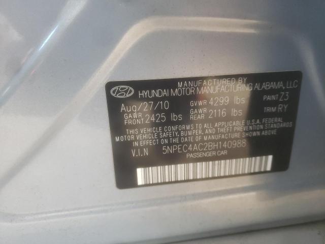 Photo 11 VIN: 5NPEC4AC2BH140988 - HYUNDAI SONATA SE 