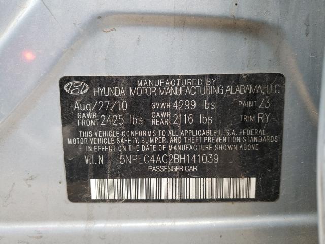 Photo 9 VIN: 5NPEC4AC2BH141039 - HYUNDAI SONATA SE 