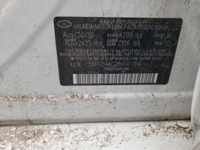 Photo 9 VIN: 5NPEC4AC2BH141784 - HYUNDAI SONATA SE 