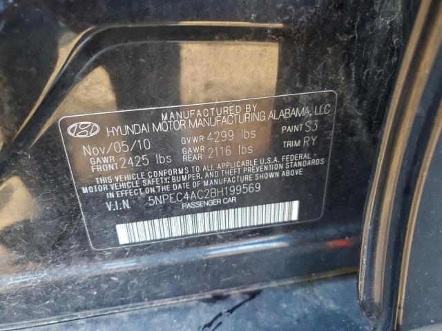 Photo 9 VIN: 5NPEC4AC2BH199569 - HYUNDAI SONATA SE 