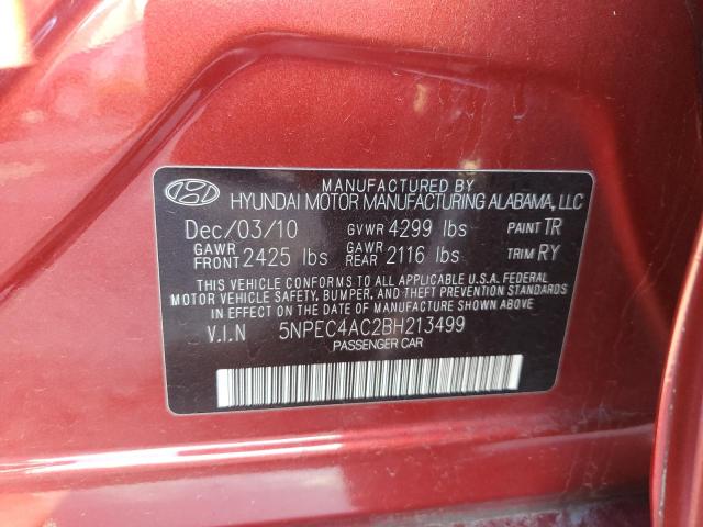 Photo 11 VIN: 5NPEC4AC2BH213499 - HYUNDAI SONATA 