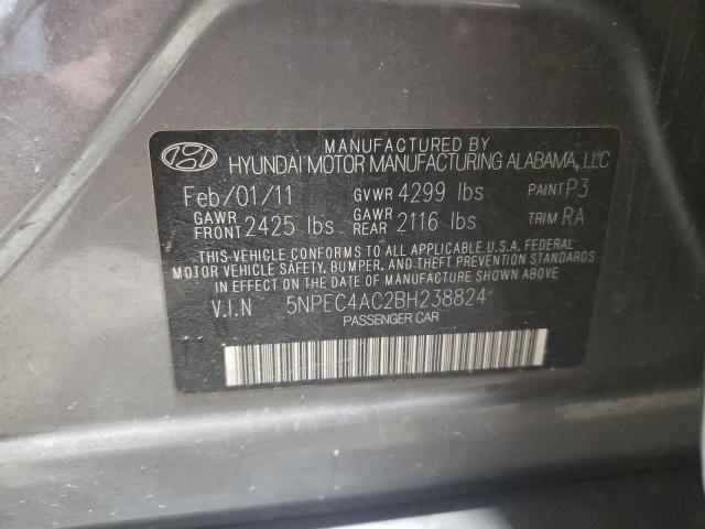 Photo 11 VIN: 5NPEC4AC2BH238824 - HYUNDAI SONATA SE 