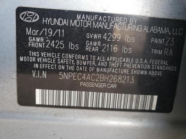 Photo 9 VIN: 5NPEC4AC2BH268213 - HYUNDAI SONATA SE 