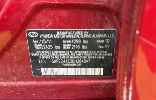 Photo 9 VIN: 5NPEC4AC2BH284847 - HYUNDAI SONATA SE 