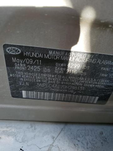 Photo 11 VIN: 5NPEC4AC2BH298151 - HYUNDAI SONATA 