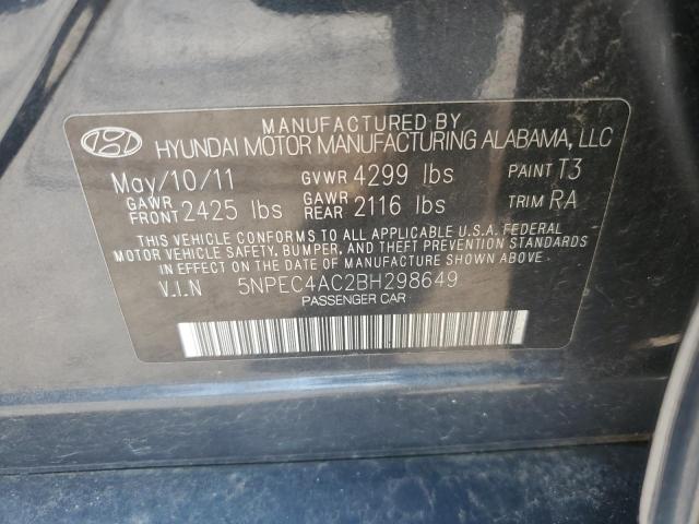 Photo 11 VIN: 5NPEC4AC2BH298649 - HYUNDAI SONATA SE 