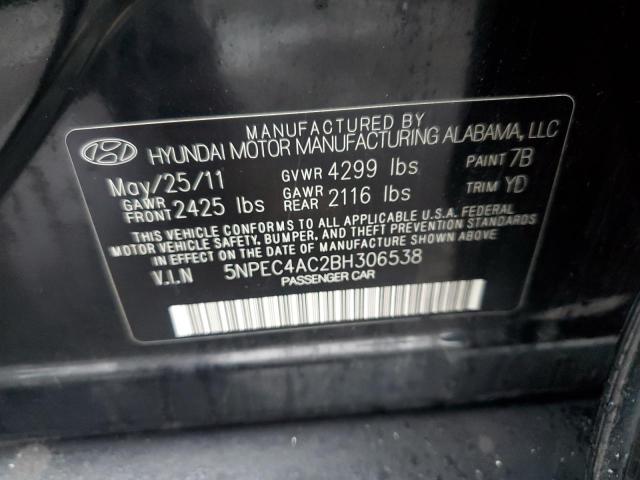 Photo 11 VIN: 5NPEC4AC2BH306538 - HYUNDAI SONATA SE 