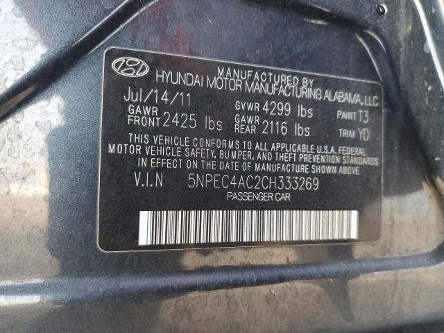 Photo 12 VIN: 5NPEC4AC2CH333269 - HYUNDAI SONATA SE 