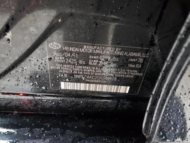 Photo 11 VIN: 5NPEC4AC2CH349178 - HYUNDAI SONATA SE 