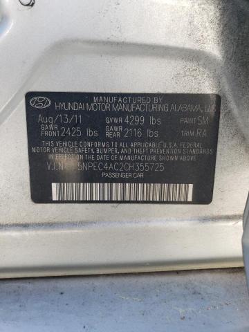 Photo 11 VIN: 5NPEC4AC2CH355725 - HYUNDAI SONATA 