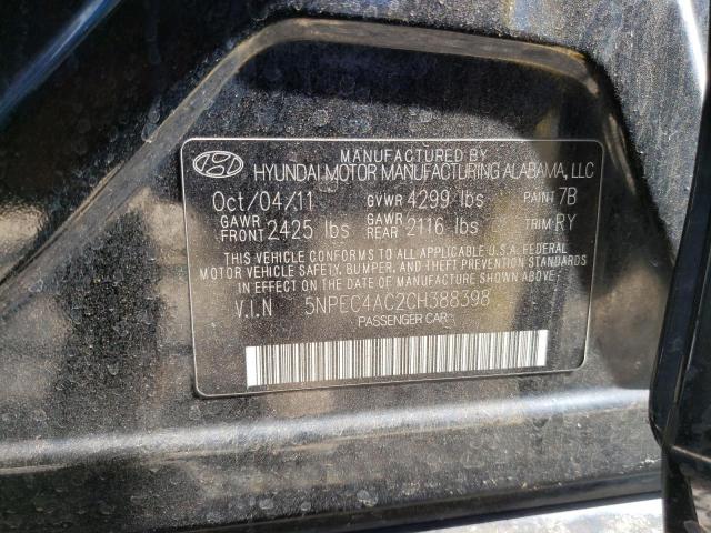 Photo 11 VIN: 5NPEC4AC2CH388398 - HYUNDAI SONATA 