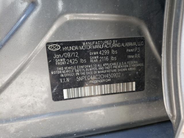 Photo 9 VIN: 5NPEC4AC2CH450902 - HYUNDAI SONATA SE 