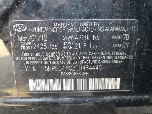 Photo 11 VIN: 5NPEC4AC2CH484449 - HYUNDAI SONATA SE 