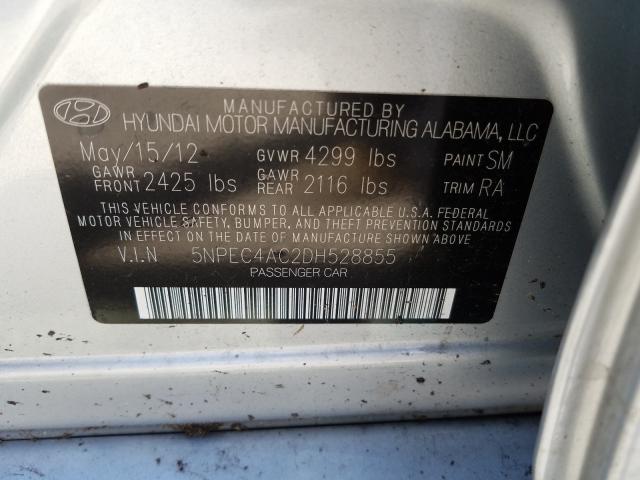 Photo 9 VIN: 5NPEC4AC2DH528855 - HYUNDAI SONATA SE 