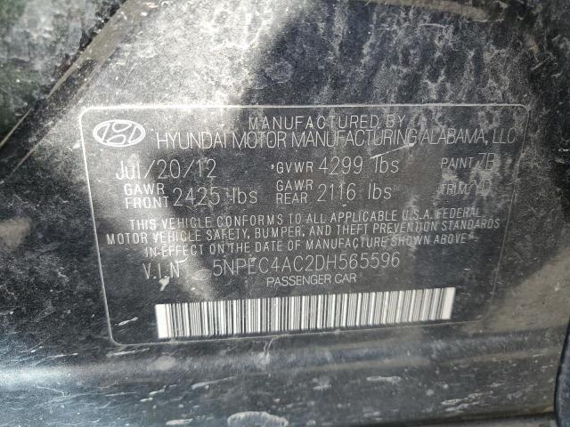 Photo 11 VIN: 5NPEC4AC2DH565596 - HYUNDAI SONATA SE 