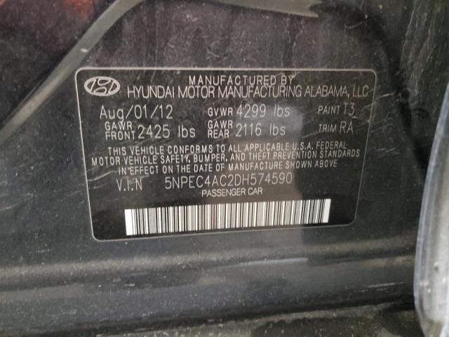 Photo 11 VIN: 5NPEC4AC2DH574590 - HYUNDAI SONATA SE 