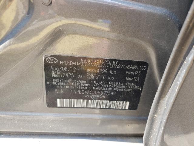 Photo 9 VIN: 5NPEC4AC2DH577599 - HYUNDAI SONATA SE 