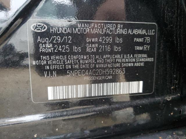 Photo 11 VIN: 5NPEC4AC2DH592863 - HYUNDAI SONATA SE 