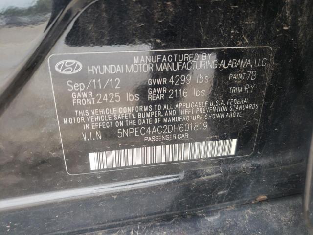 Photo 11 VIN: 5NPEC4AC2DH601819 - HYUNDAI SONATA SE 