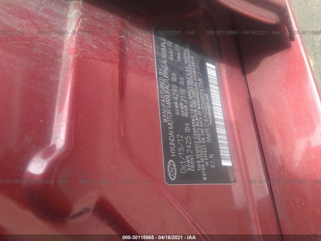 Photo 8 VIN: 5NPEC4AC2DH624758 - HYUNDAI SONATA 