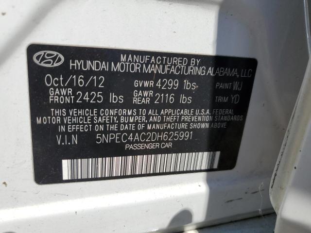 Photo 9 VIN: 5NPEC4AC2DH625991 - HYUNDAI SONATA SE 