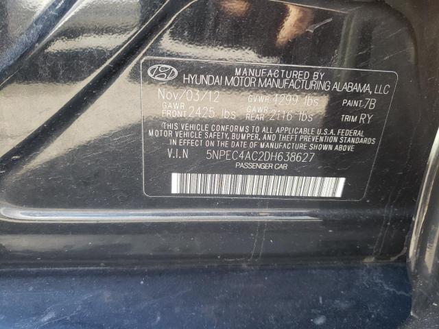 Photo 9 VIN: 5NPEC4AC2DH638627 - HYUNDAI SONATA SE 