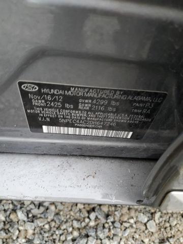 Photo 12 VIN: 5NPEC4AC2DH647246 - HYUNDAI SONATA 