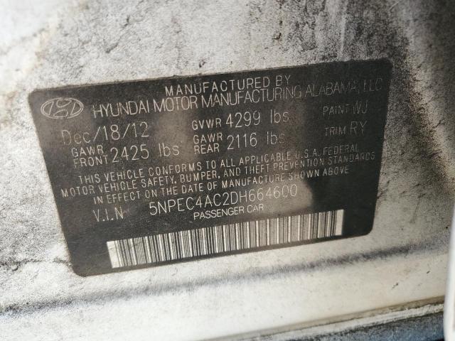 Photo 11 VIN: 5NPEC4AC2DH664600 - HYUNDAI SONATA 