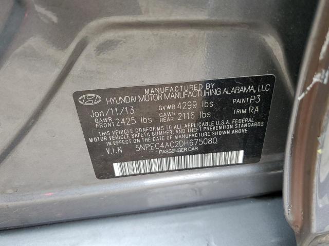 Photo 11 VIN: 5NPEC4AC2DH675080 - HYUNDAI SONATA SE 