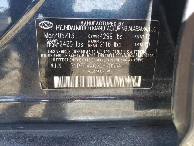 Photo 11 VIN: 5NPEC4AC2DH705341 - HYUNDAI SONATA 