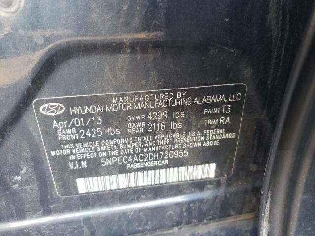 Photo 9 VIN: 5NPEC4AC2DH720955 - HYUNDAI SONATA SE 