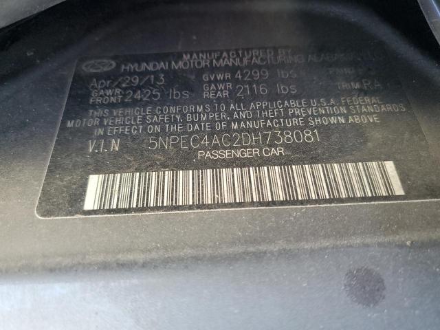 Photo 11 VIN: 5NPEC4AC2DH738081 - HYUNDAI SONATA SE 