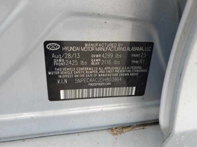 Photo 12 VIN: 5NPEC4AC2DH803964 - HYUNDAI SONATA 