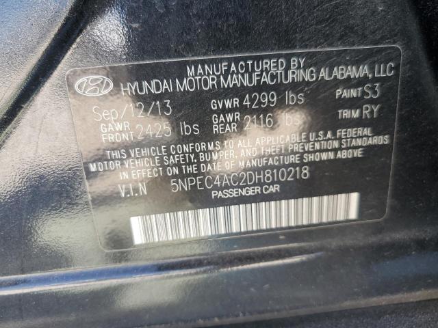 Photo 11 VIN: 5NPEC4AC2DH810218 - HYUNDAI SONATA 