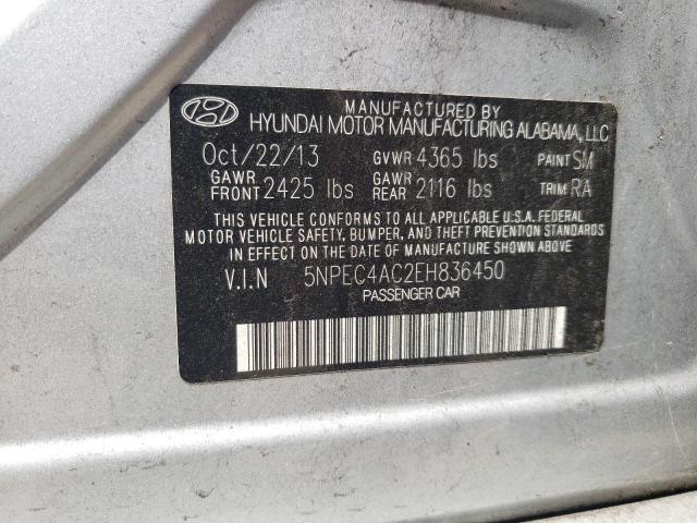 Photo 9 VIN: 5NPEC4AC2EH836450 - HYUNDAI SONATA SE 