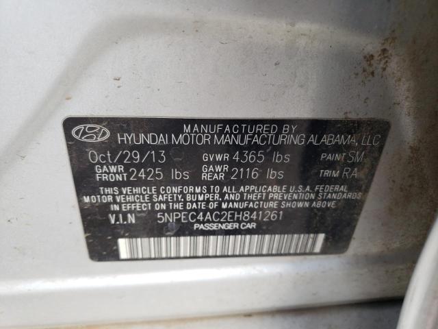 Photo 11 VIN: 5NPEC4AC2EH841261 - HYUNDAI SONATA SE 