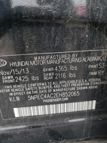 Photo 11 VIN: 5NPEC4AC2EH852065 - HYUNDAI SONATA SE 