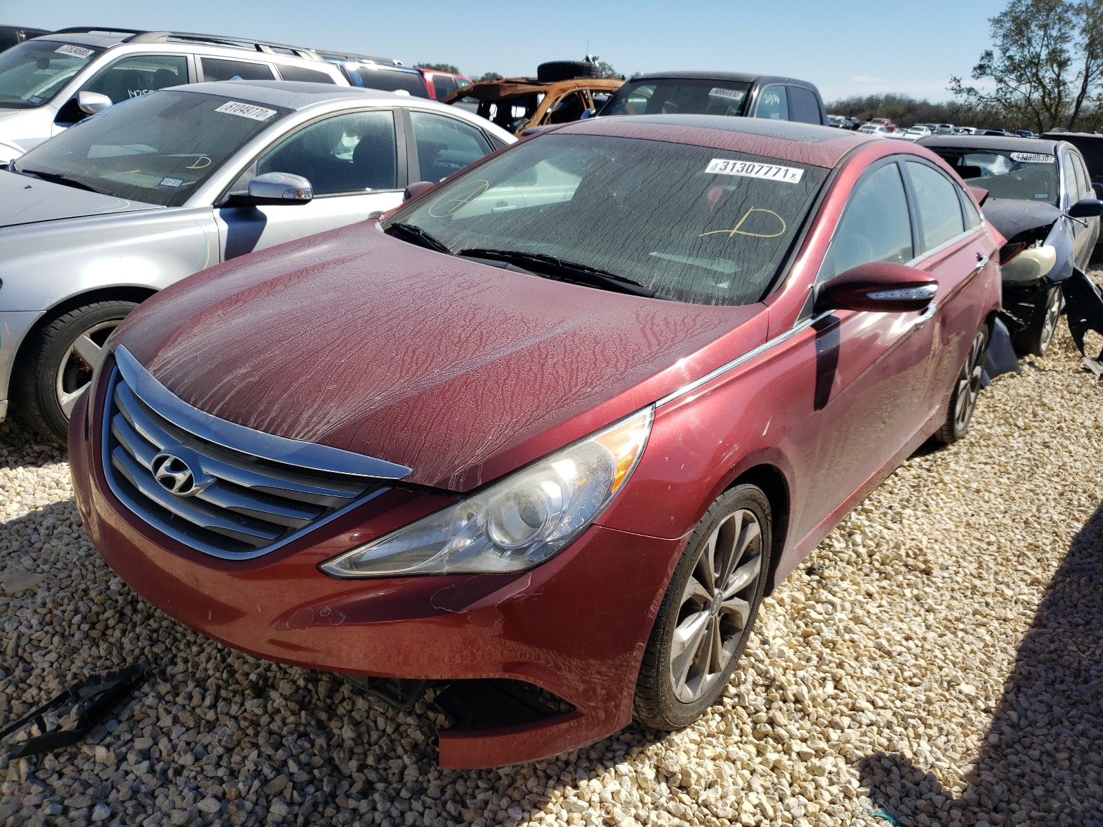 Photo 1 VIN: 5NPEC4AC2EH857430 - HYUNDAI SONATA 