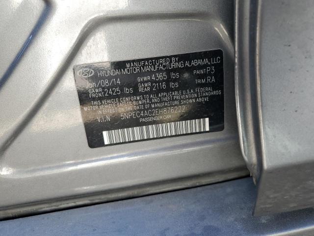 Photo 12 VIN: 5NPEC4AC2EH876222 - HYUNDAI SONATA SE 